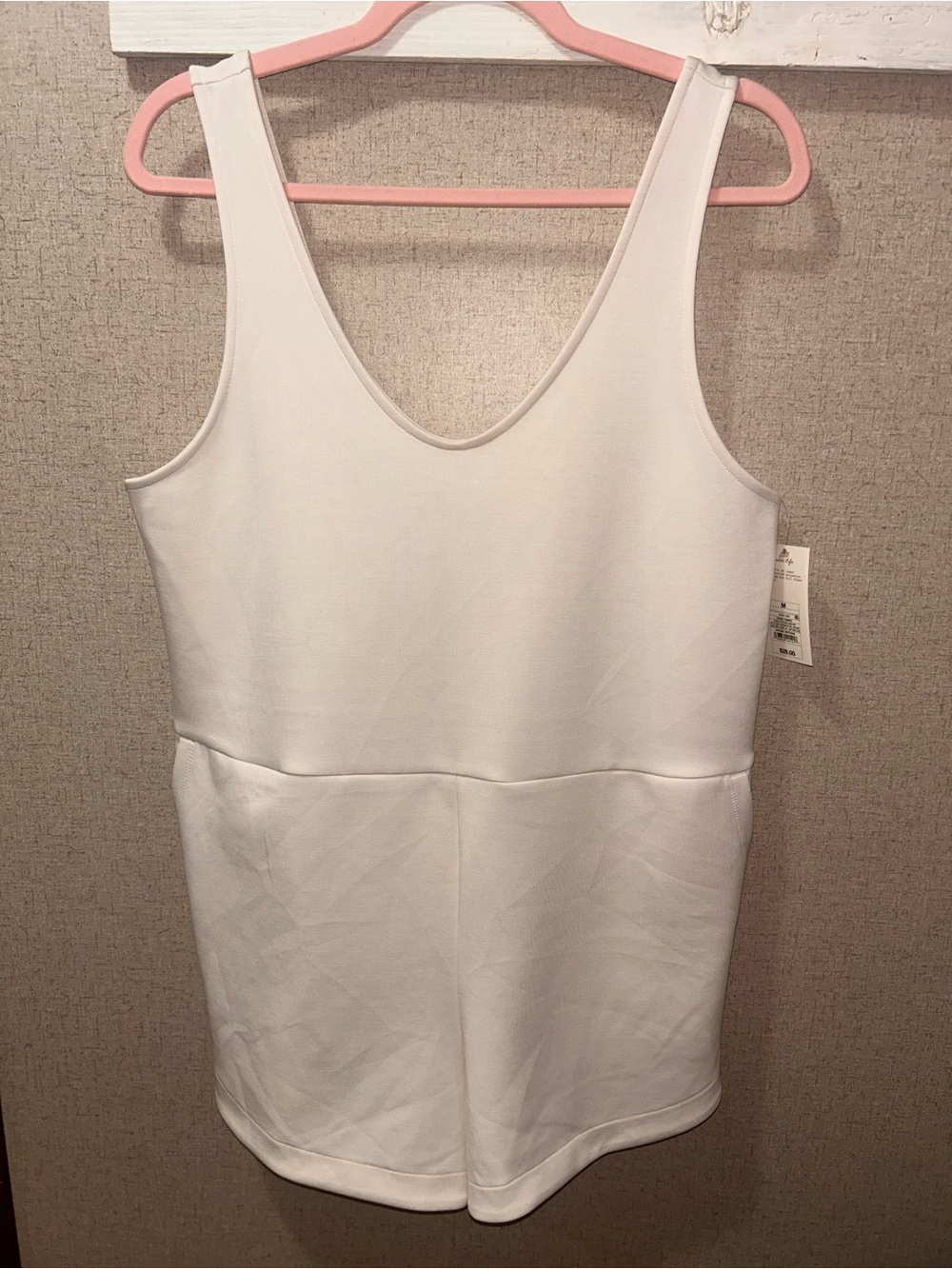 NWT A New Day Women's White Tank Romper
